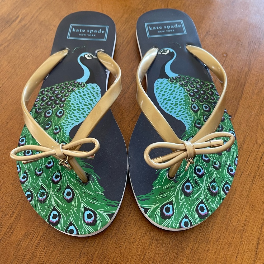 Kate Spade Size 6 Bow Flip Flops